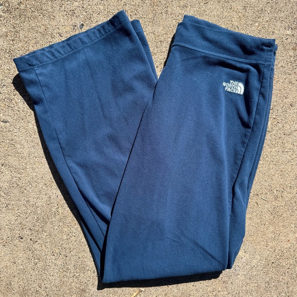 The North Face Women’s Blue Fleece Track Pants TKA 100 EUC Size M